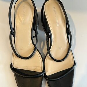 Marc Fisher Black Strappy Heels